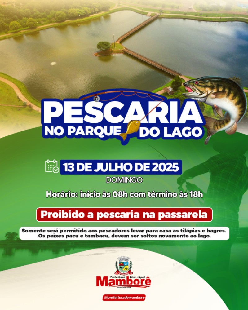 Pescaria no parque do lago , neste domingo dia 13 de julho de 2025