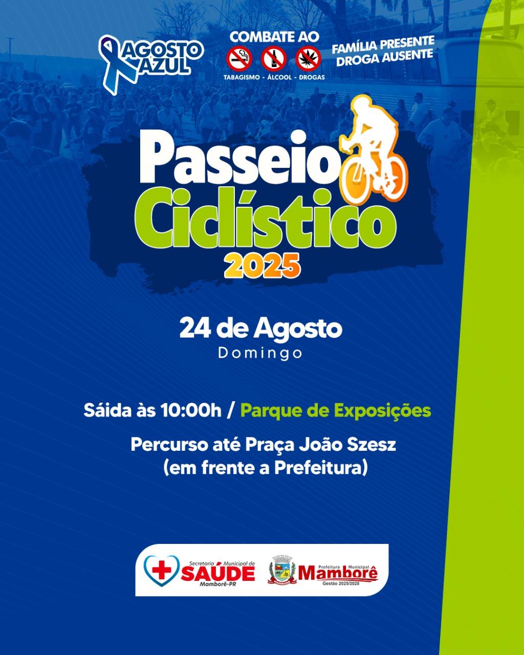 passeio ciclístico # agosto azul #