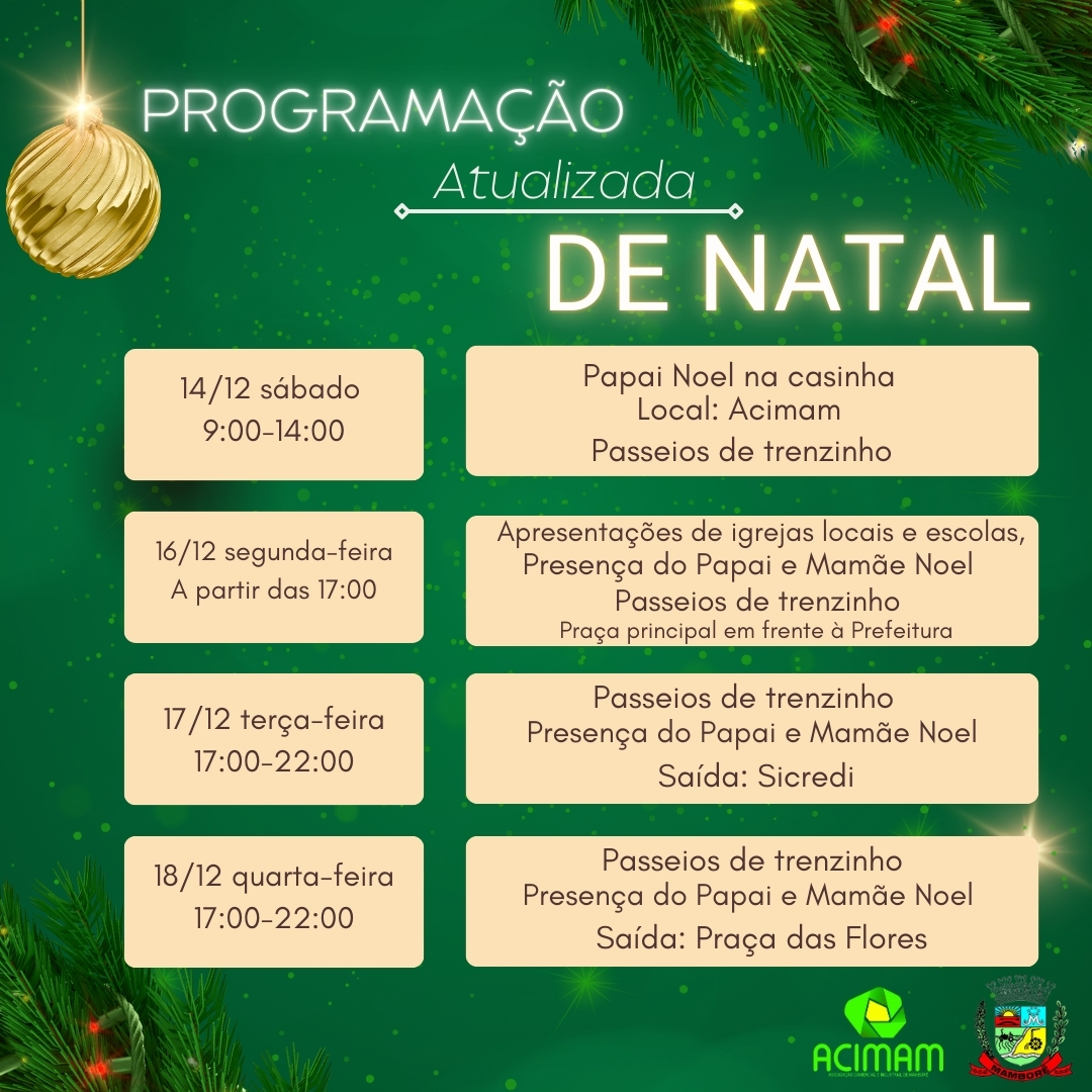 Na entrevista de hoje com James Correia a Nataly Mayara e a Talita da Acimam sobre a programação de Natal.